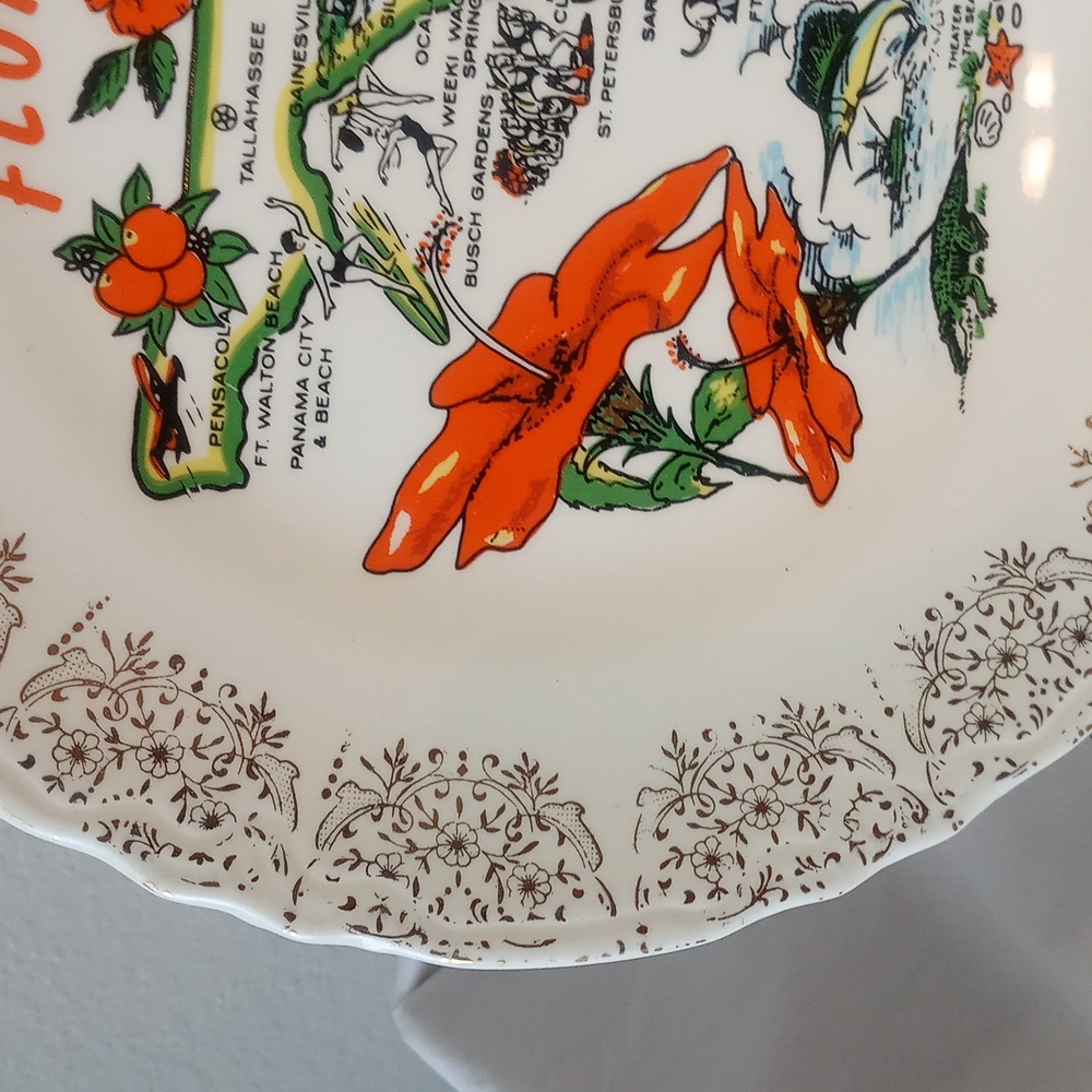 Vintage Souvenir Plate-USA-Florida - Picture 3 of 4